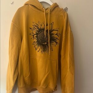 Sunflower Graphic Mustard Hoodie